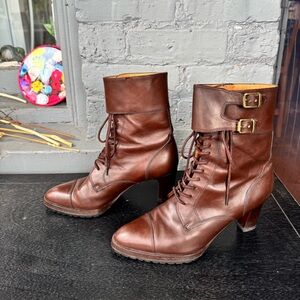 Ralph Lauren Collection Vintage Victorian Lace-Up Boots